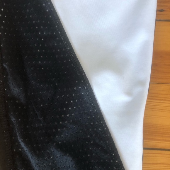 Black and white mesh full length leggings - Picture 2 of 3